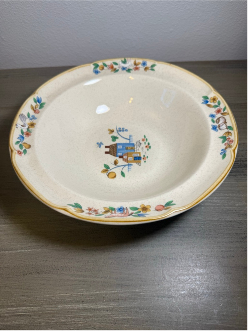 Vintage International Heartland Stoneware 9 Inch Serving Bowl Japan Cottagecore - Picture 4 of 8